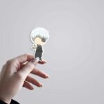 Kankei Ken White Hair Chibi Anime Stickers
