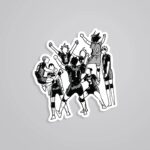Karasuno Team Celebration Anime Stickers