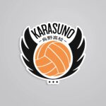 Karasuno Volleyball Team Crest Anime Stickers