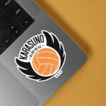 Karasuno Volleyball Team Crest Anime Stickers