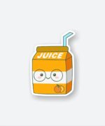 Kawaii Orange Juice Sticker