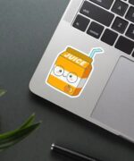 Kawaii Orange Juice Sticker