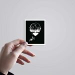 Ken In BW Cracking Knuckles Anime Stickers