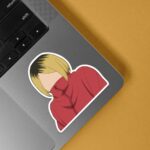 Kenma Kozume In Red Jacket Anime Stickers