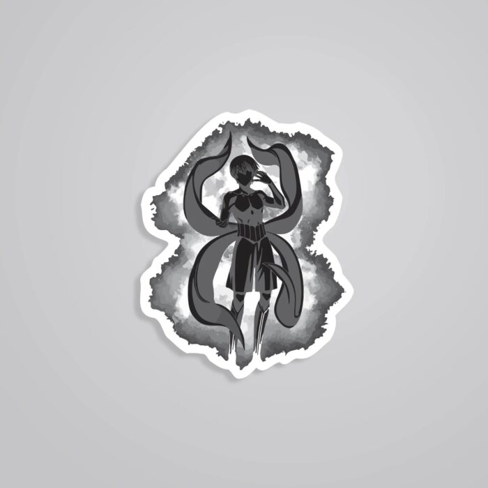 Kens Ghoul Unveiled In Monochrome Anime Stickers