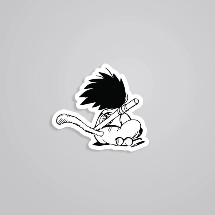 Kid Gokus Tail Anime Stickers
