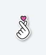 Korean Finger Heart Sticker
