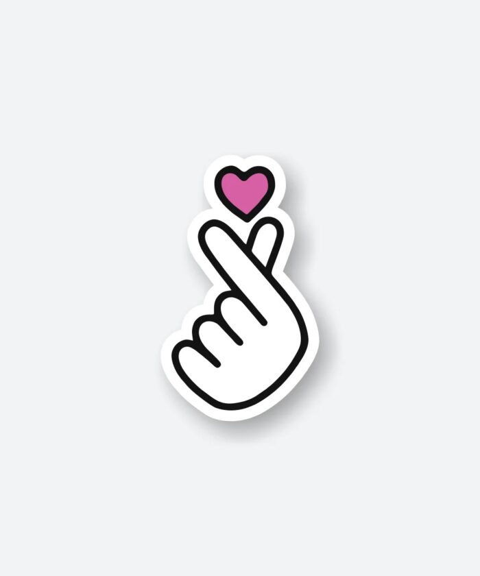 Korean Finger Heart Sticker