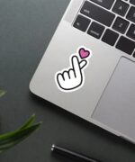 Korean Finger Heart Sticker