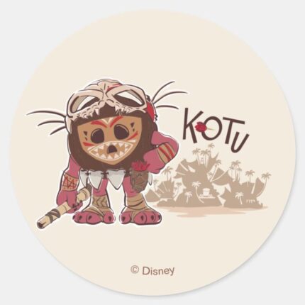 Kotu The Kakamora Classic Round Sticker