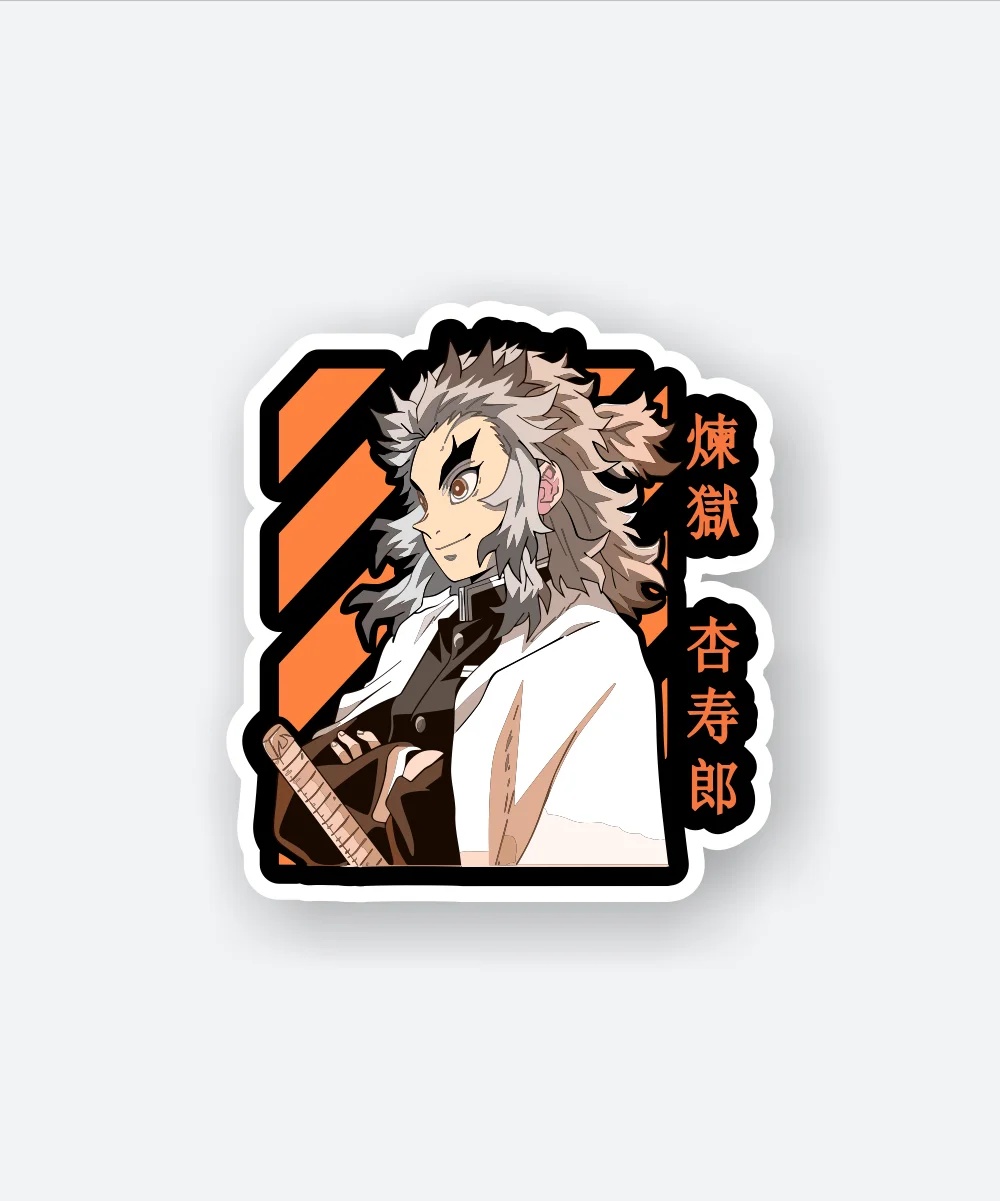 Kyojuro Rengoku Demon Slayer Sticker