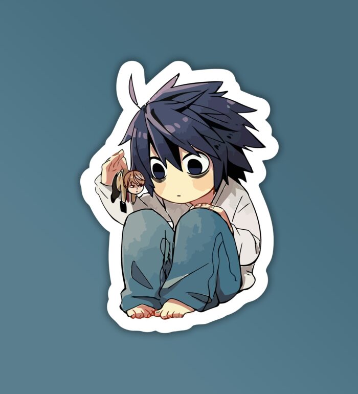 L Death Note Mobile Laptop Sticker