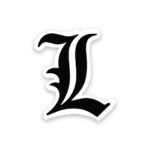 L Logo Sticker