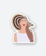 Lana Del Rey Floppy Hat Sticker