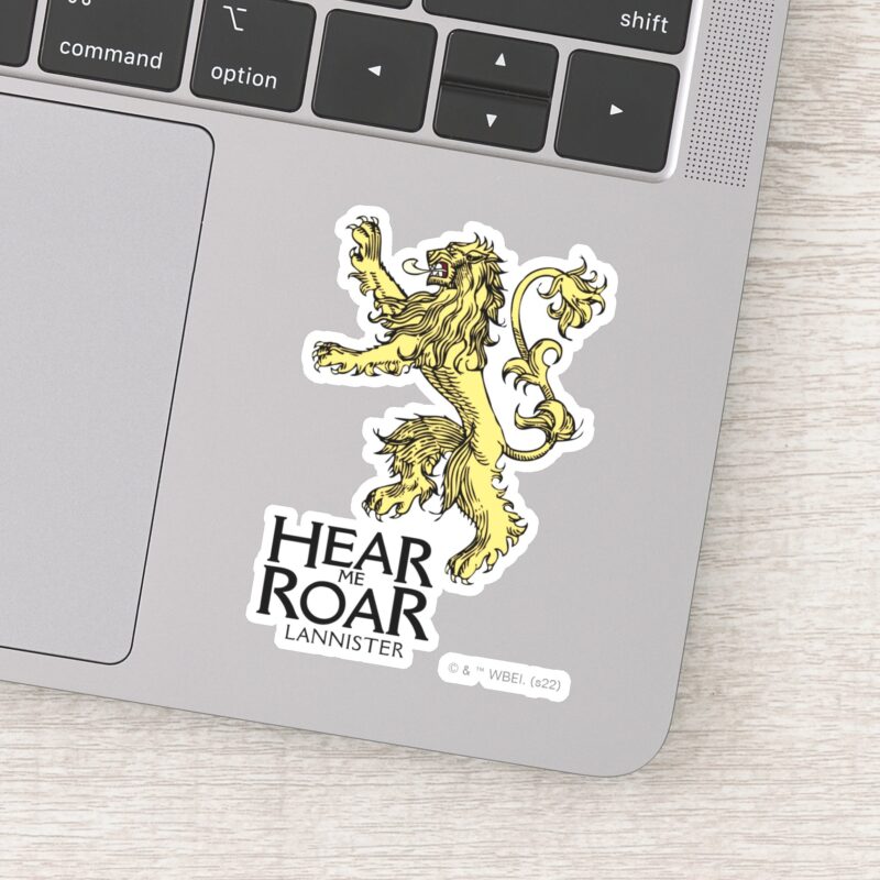 Lannister Sigil Hear Me Roar Sticker