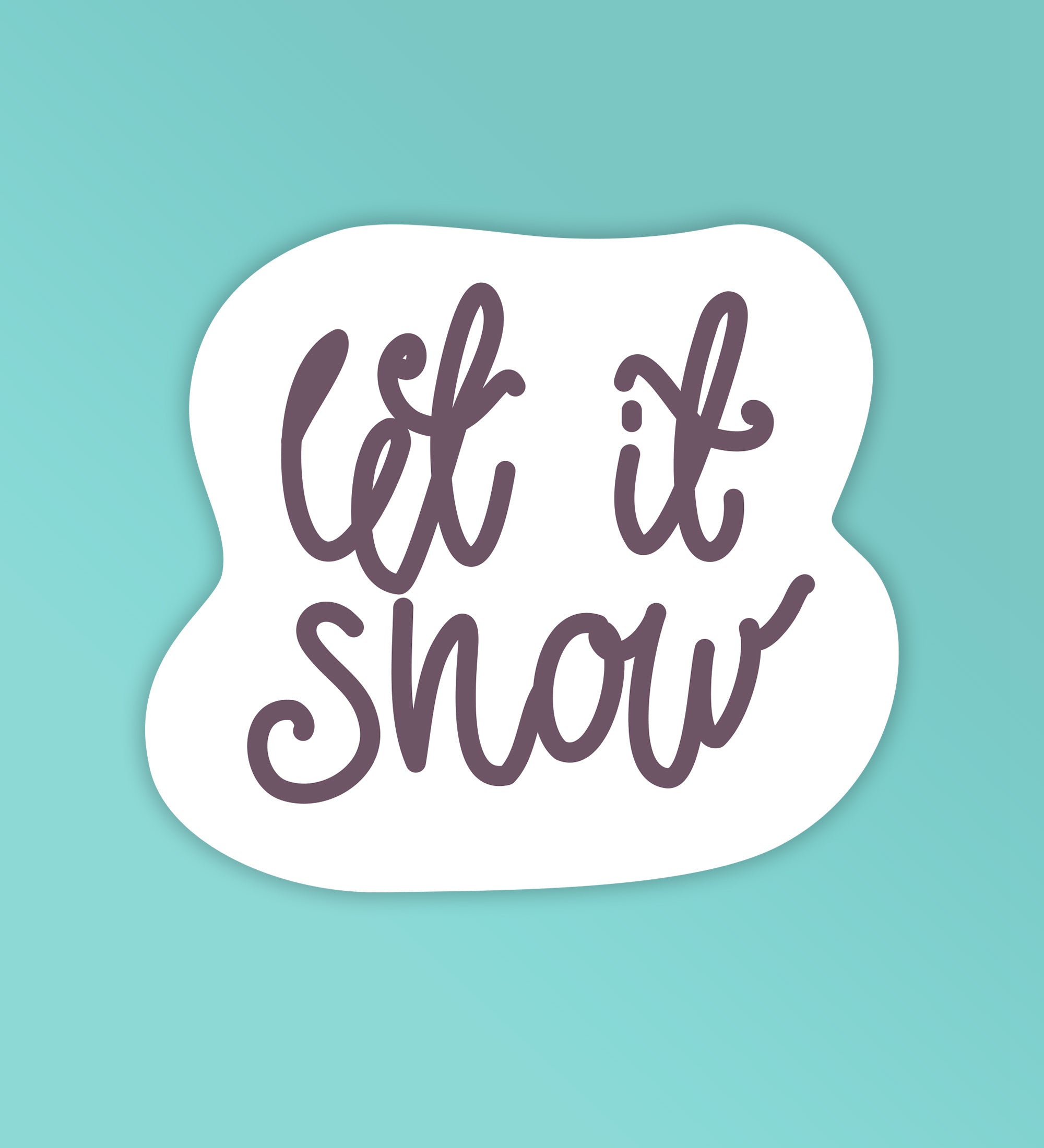 Let It Snow   Laptop Mobile Stickers