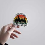 Lets Go Camping Travels Stickers