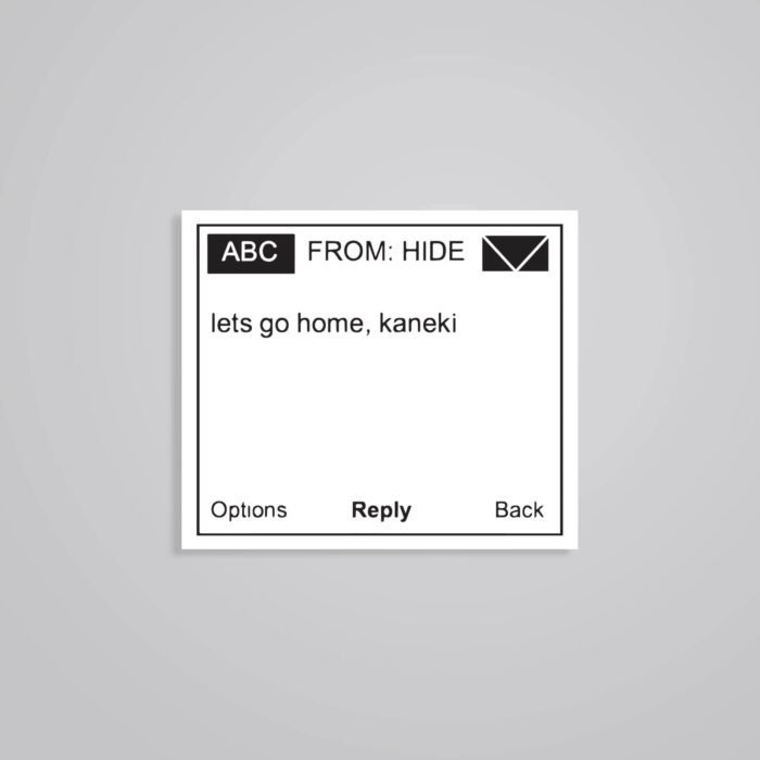 Lets Go Home Kaneki Anime Stickers