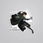 Levi Ackerman In Action Anime Stickers