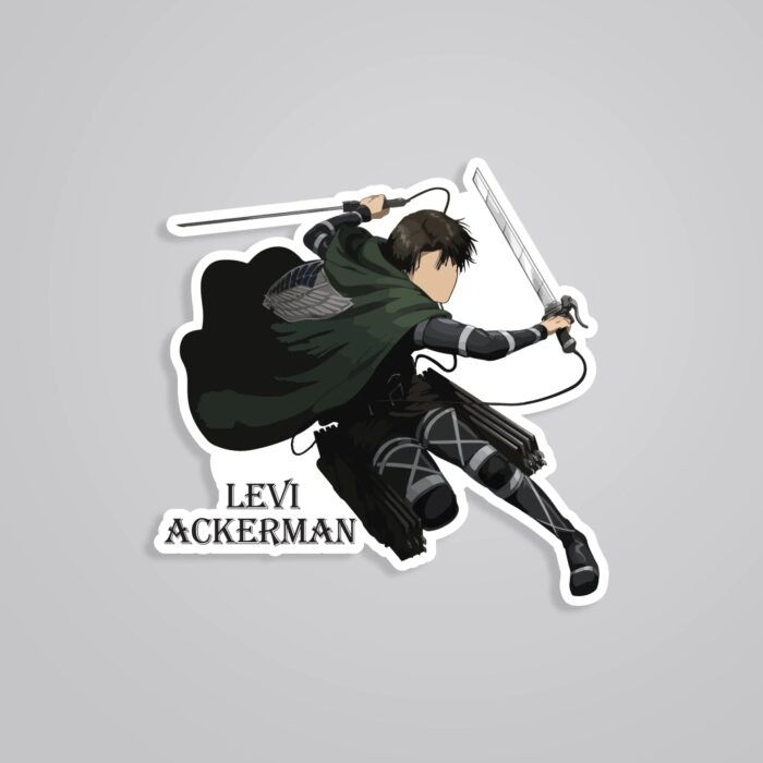 Levi Ackerman In Action Anime Stickers