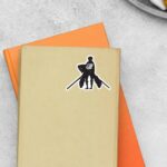 Levi Silhouette Anime Stickers