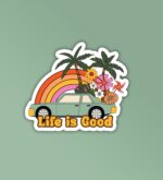 Life Is Good Laptop Mobile Stickers