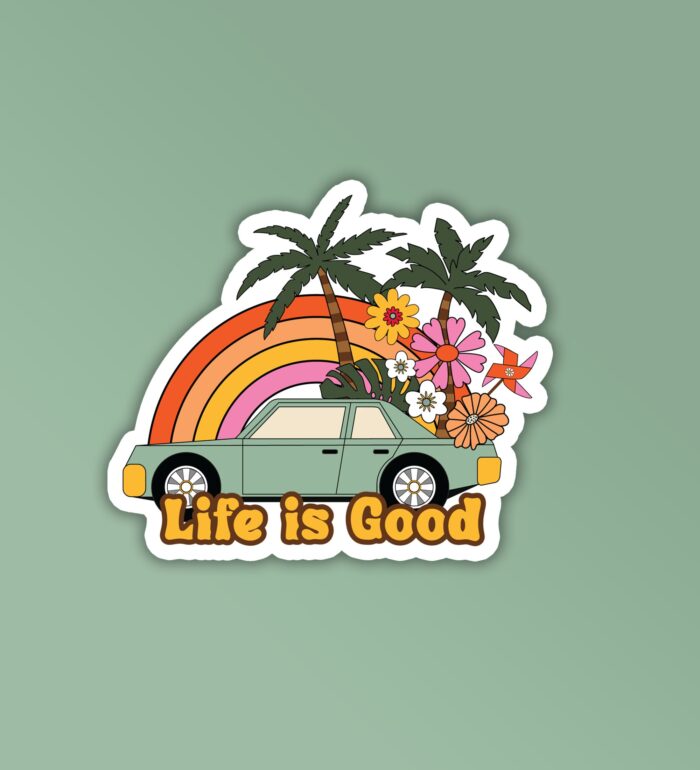 Life Is Good Laptop Mobile Stickers