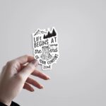 Life Begins At The End Of Your Comfort Zone Travels Stickers