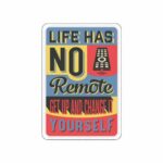 Life Has No Remote Control Sticker