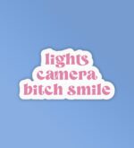 Lights Camera Bitch Smile Taylor Swift Stickers