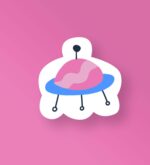 Lil Spaceship Space Stickers