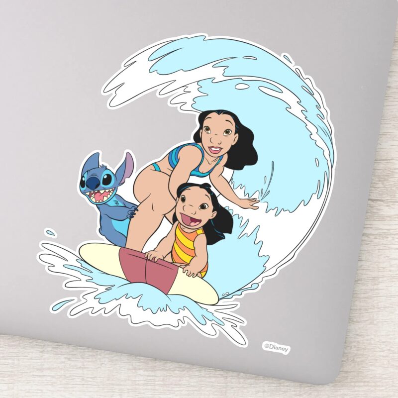 Lilo Stitch And Nani Sticker