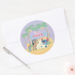 Lilo Stitch Island Adventure Classic Round Sticker