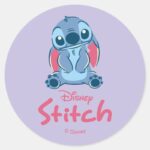 Lilo Stitch Stitch Classic Round Sticker