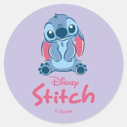 Lilo Stitch Stitch Classic Round Sticker