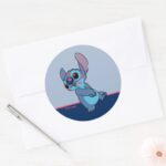 Lilo Stitch Stitch Valentine Kisses Classic Round Sticker