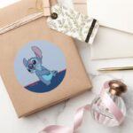 Lilo Stitch Stitch Valentine Kisses Classic Round Sticker