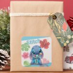 Lilo Stitch Stitch Scrump Square Sticker