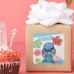 Lilo Stitch Stitch Scrump Square Sticker