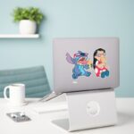 Lilo Stitchs Lilo And Stitch Eating Ice Cream Sticker
