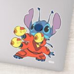 Lilo Stitchs Stitch With Ray Guns Sticker