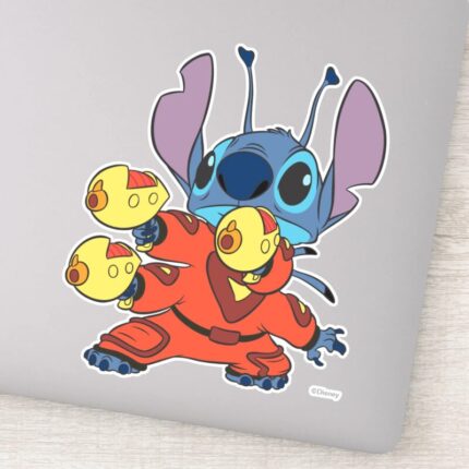 Lilo Stitchs Stitch With Ray Guns Sticker