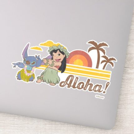 Lilo And Stitch Aloha Sticker