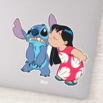 Lilo Kisses Stitch Sticker