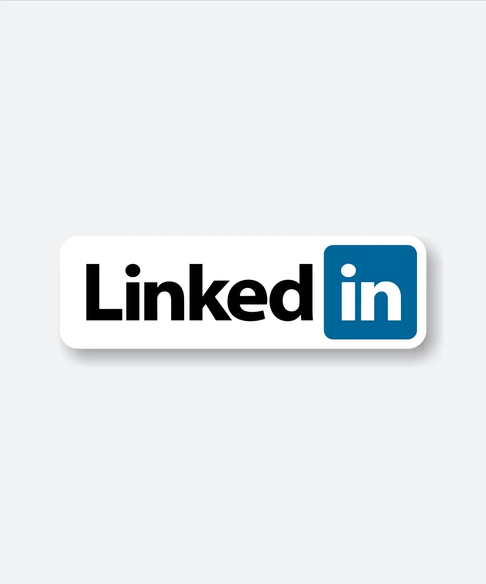 LinkedIn Name Logo Sticker