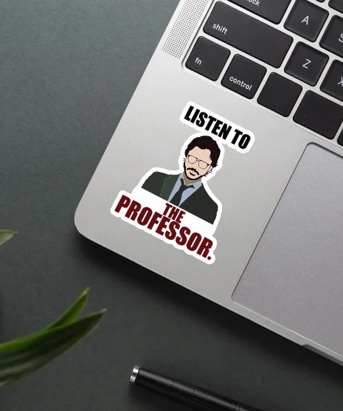 Listen To The Professor Sticker