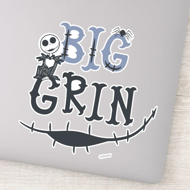 Little Jack Skellington Big Grin Sticker