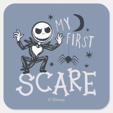 Little Jack Skellington My First Scare Square Sticker