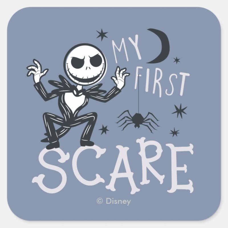 Little Jack Skellington My First Scare Square Sticker