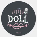 Little Sally Little Doll Classic Round Sticker